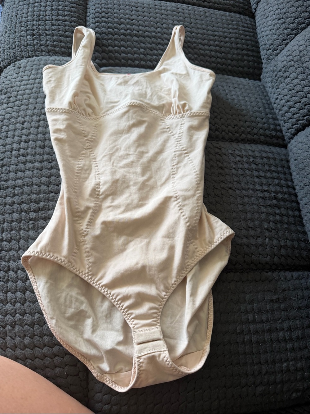 SPANX Cream One-Piece Bodysuit Tank Style